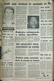 Página do jornal Correio do Ceará de julho de 1970