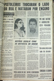 Página do jornal Correio do Ceará de julho de 1970