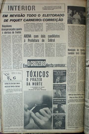 Página do jornal Correio do Ceará de julho de 1970
