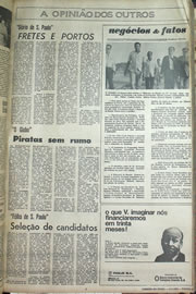 Página do jornal Correio do Ceará de julho de 1970