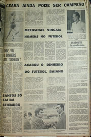 Página do jornal Correio do Ceará de julho de 1970