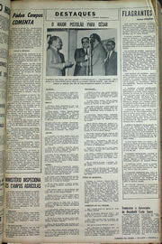 Página do jornal Correio do Ceará de julho de 1970