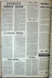 Página do jornal Correio do Ceará de julho de 1970