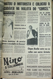 Página do jornal Correio do Ceará de julho de 1970