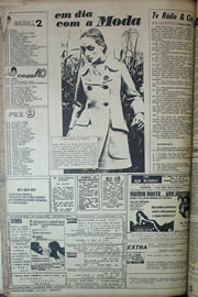 Página do jornal Correio do Ceará de julho de 1970