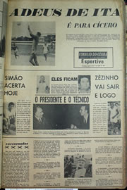 Página do jornal Correio do Ceará de julho de 1970