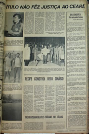 Página do jornal Correio do Ceará de julho de 1970