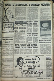 Página do jornal Correio do Ceará de julho de 1970