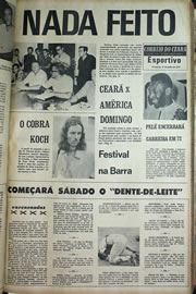 Página do jornal Correio do Ceará de julho de 1970