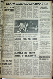 Página do jornal Correio do Ceará de julho de 1970