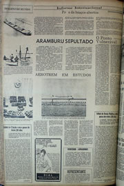 Página do jornal Correio do Ceará de julho de 1970