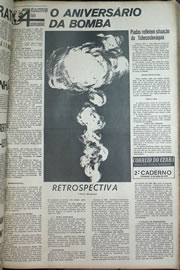 Página do jornal Correio do Ceará de julho de 1970