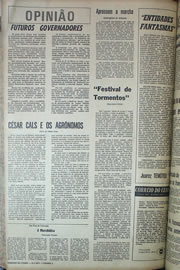 Página do jornal Correio do Ceará de julho de 1970