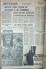 Página do jornal Correio do Ceará de julho de 1970