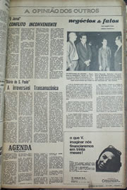 Página do jornal Correio do Ceará de julho de 1970