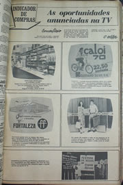 Página do jornal Correio do Ceará de julho de 1970
