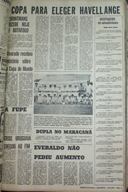 Página do jornal Correio do Ceará de julho de 1970