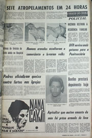 Página do jornal Correio do Ceará de julho de 1970