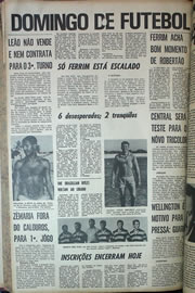 Página do jornal Correio do Ceará de julho de 1970