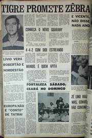 Página do jornal Correio do Ceará de julho de 1970