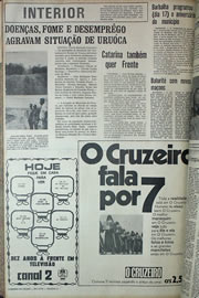 Página do jornal Correio do Ceará de julho de 1970