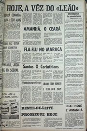 Página do jornal Correio do Ceará de agosto de 1970