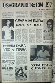 Página do jornal Correio do Ceará de agosto de 1970