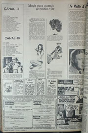 Página do jornal Correio do Ceará de agosto de 1970