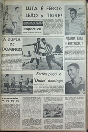 Página do jornal Correio do Ceará de agosto de 1970