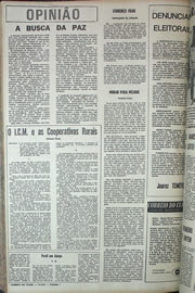 Página do jornal Correio do Ceará de agosto de 1970