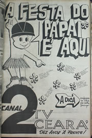 Página do jornal Correio do Ceará de agosto de 1970