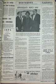 Página do jornal Correio do Ceará de agosto de 1970