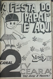 Página do jornal Correio do Ceará de agosto de 1970