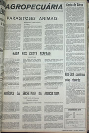 Página do jornal Correio do Ceará de agosto de 1970