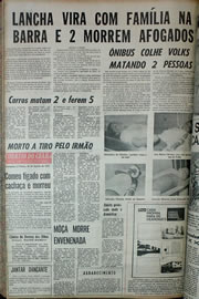 Página do jornal Correio do Ceará de agosto de 1970
