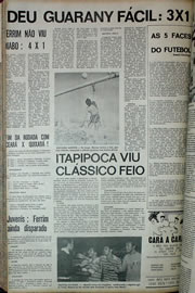 Página do jornal Correio do Ceará de agosto de 1970
