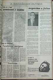 Página do jornal Correio do Ceará de agosto de 1970