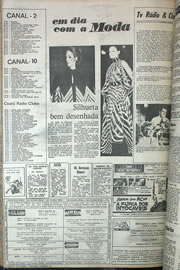 Página do jornal Correio do Ceará de agosto de 1970