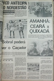 Página do jornal Correio do Ceará de agosto de 1970