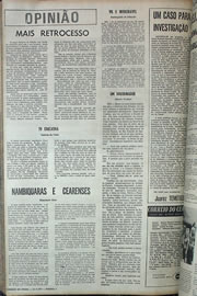 Página do jornal Correio do Ceará de agosto de 1970