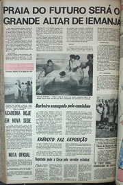 Página do jornal Correio do Ceará de agosto de 1970