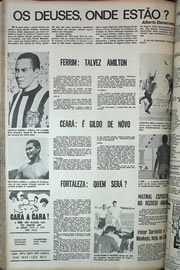 Página do jornal Correio do Ceará de agosto de 1970
