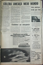 Página do jornal Correio do Ceará de agosto de 1970
