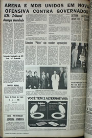 Página do jornal Correio do Ceará de agosto de 1970