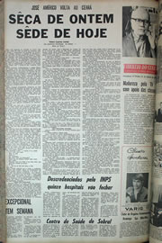 Página do jornal Correio do Ceará de agosto de 1970