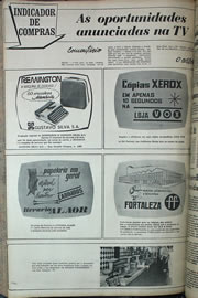 Página do jornal Correio do Ceará de agosto de 1970