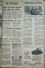 Página do jornal Correio do Ceará de agosto de 1970
