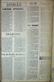 Página do jornal Correio do Ceará de agosto de 1970