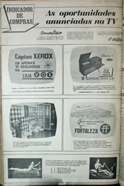 Página do jornal Correio do Ceará de agosto de 1970