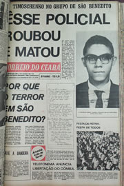 Página do jornal Correio do Ceará de setembro de 1970